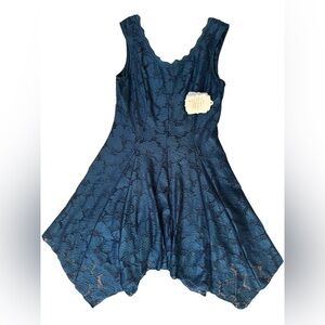 New With Tags Altar’d State Blue Lace Dress—Size Small